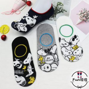 韓國襪子 滿版史努比 隱形襪 [K40004]