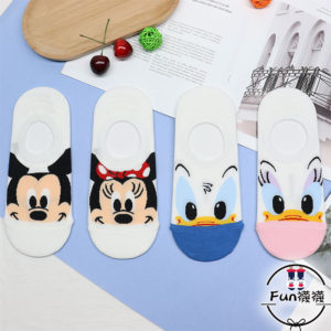 韓國襪子 迪士尼全版大頭 隱形襪 [K40008]